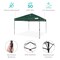 Best Choice Products 10x10ft Easy Setup Pop Up Canopy w/ 1-Button Setup, Wheeled Case, 4 Weight Bags